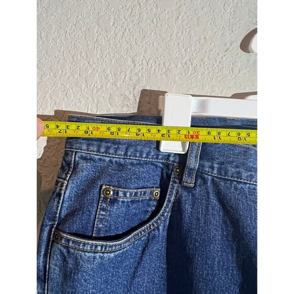 Eddie Bauer Capri  Straight Leg Jeans Womens 20 Blue High-Rise Denim Stretch - Picture 5 of 8